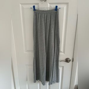 Abercrombie and Fitch heathered gray maxi skirt